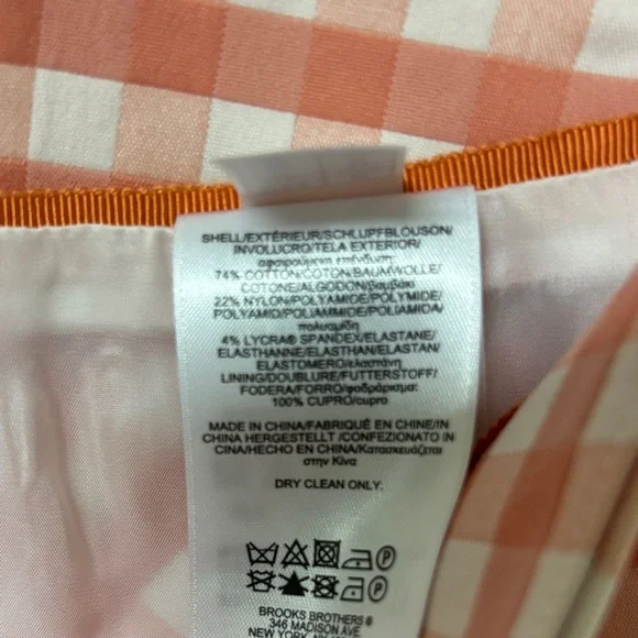 Brooks Brothers Pink and White A-Line Skirt - Picture 4 of 4